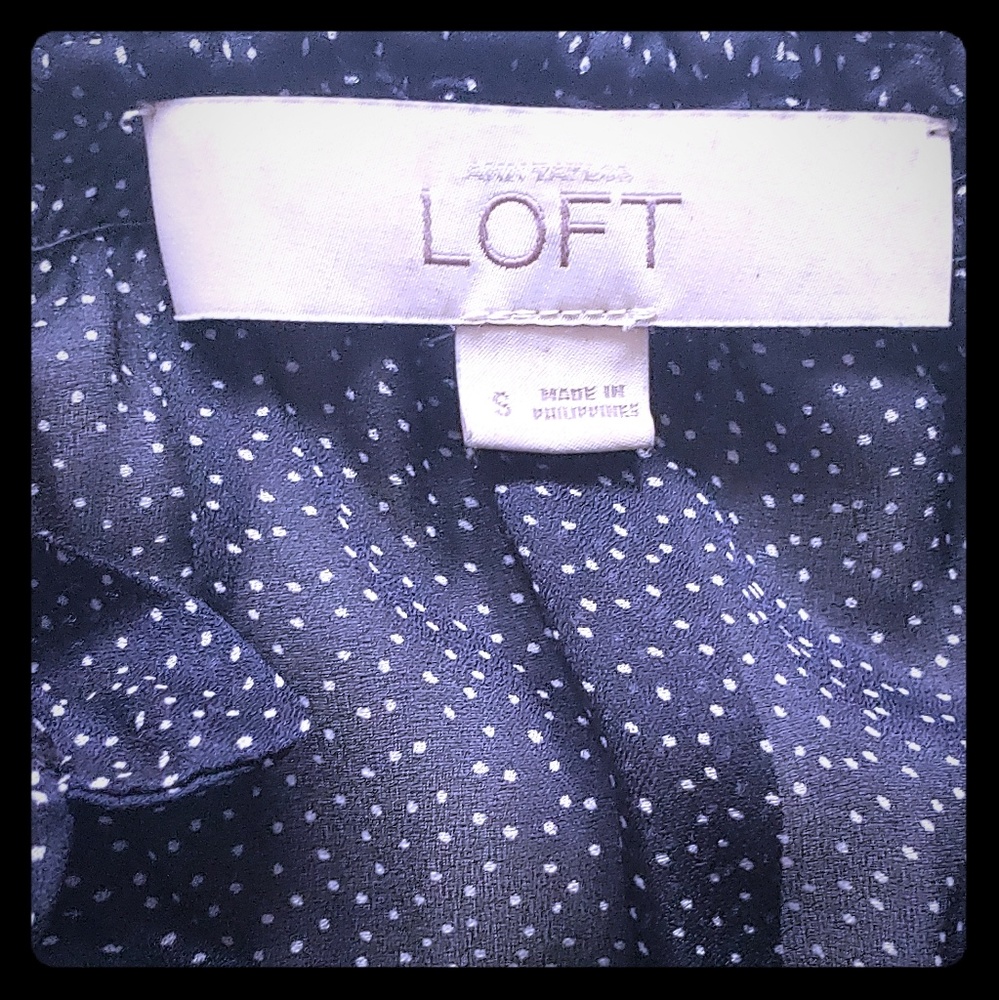 Loft by Ann Taylor sheer Sleeveless Blouse